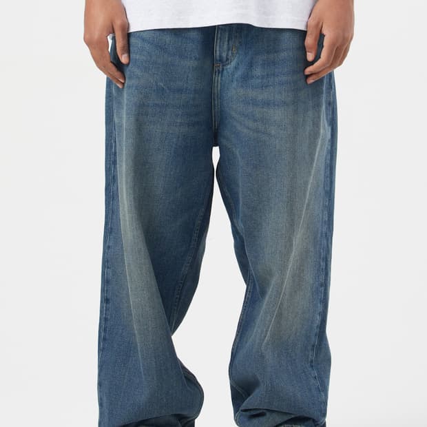 칼하트 브랜든 팬츠 스미스 블루 원 유즈드 워시