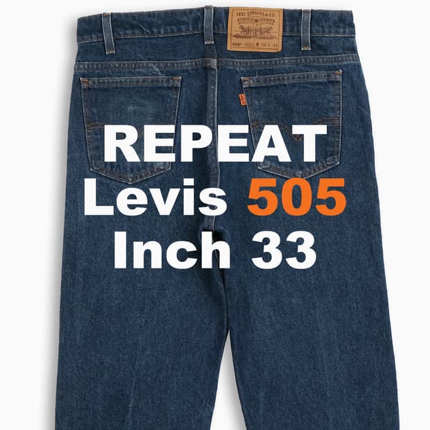 리바이스 505 오렌지탭 진청 90s USA 33인치 OR50534134