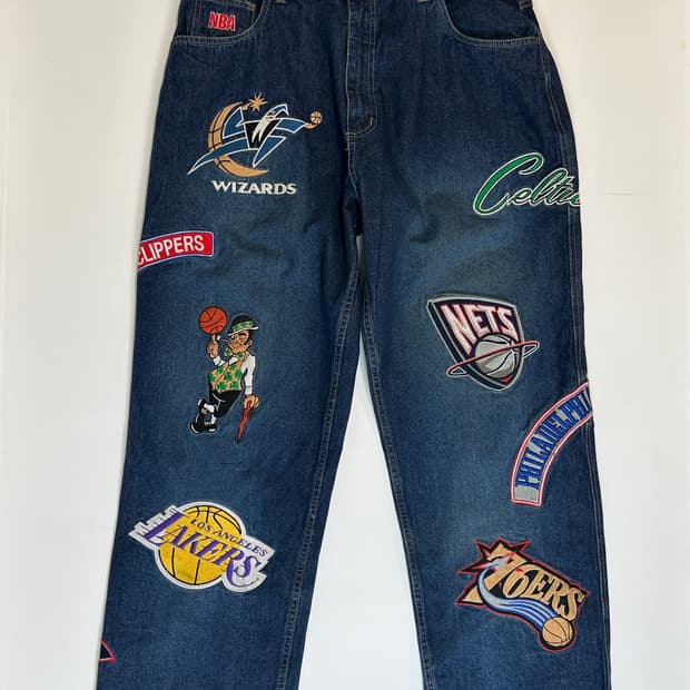 NBA 패치 워크 데님 36 