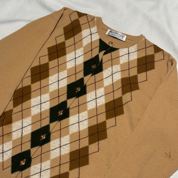 40 버버리 램스울 가디건