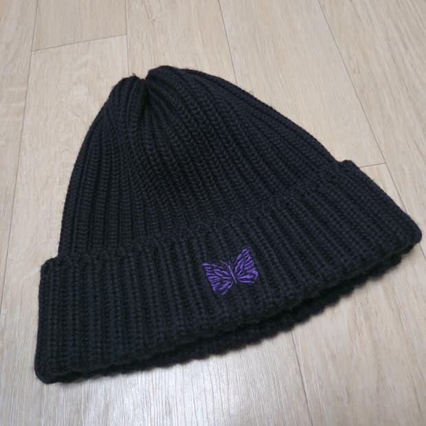 블랙) 니들스 메리노 울 워치 캡 비니