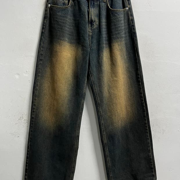 30 ULUFRZIP 와이드 청바지 정품
