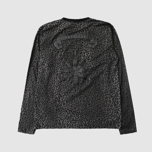 배드블러드 패치 링거 롱슬리브 블랙레오파드