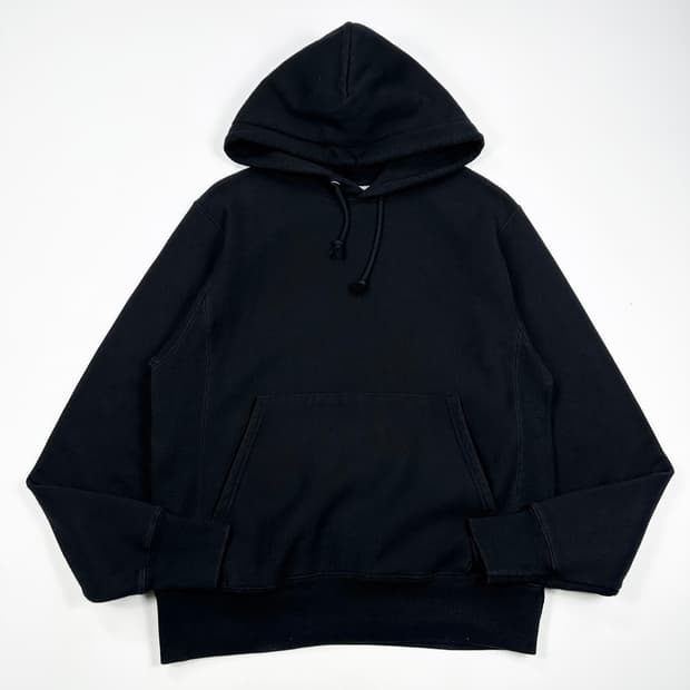 챔피온 리버스위브 베이직 헤비코튼 후드티 블랙 S