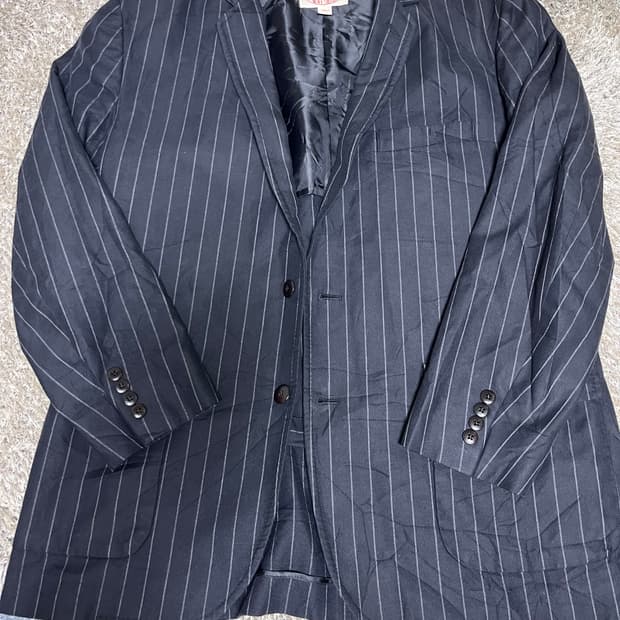 브룩스브라더스 스트라이프 블레이저 사이즈 105