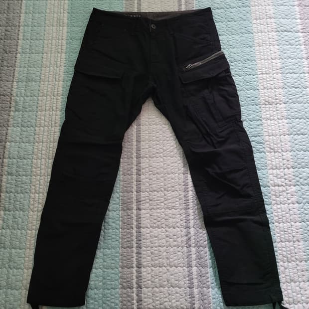 지스타로우 Gstarraw 3d 테이퍼드 블랙 카고팬츠 34-35사이즈