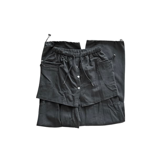 Vintage 레이어드 치마 바지