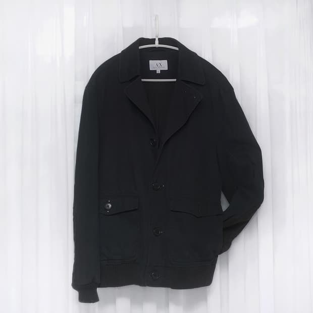 아르마니 (AX) 피그먼트 워싱 코튼 캐쥬얼 워크자켓 (M / 100)