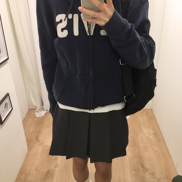 Woman Levis Hood Zip-up 100