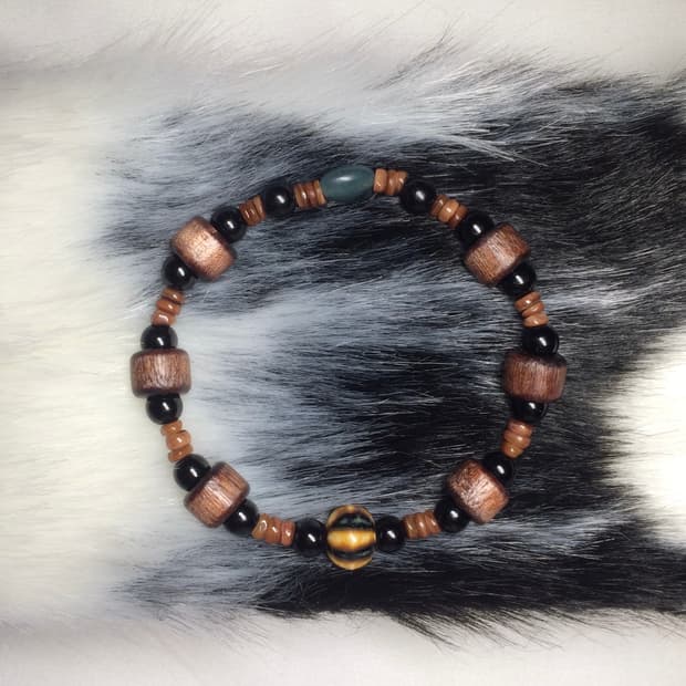 [05] 핸드메이드 나무비즈 팔찌
