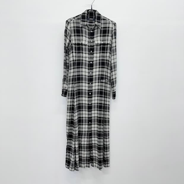 랄프로렌 체크 셔츠 롱원피스