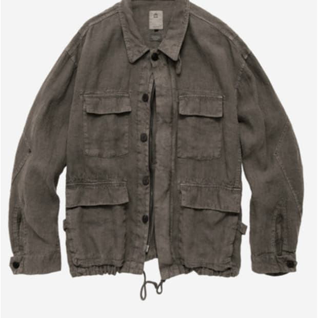 (2) 폴리테루 린넨 필드 자켓 베이지