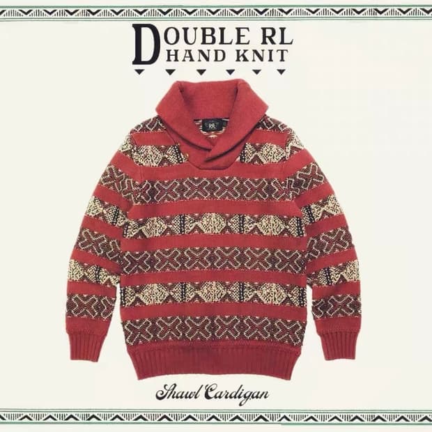 rrl 숄카라 니트 L