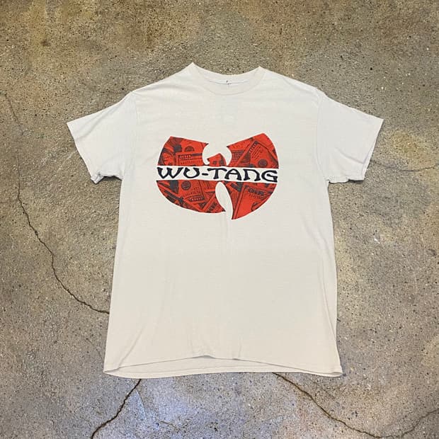 미국 빈티지 우탱 WU TANG 공식 프린팅 반팔티 힙합 락티셔츠
