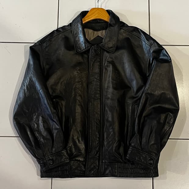 입생로랑 YSL 블랙 양가죽 자켓