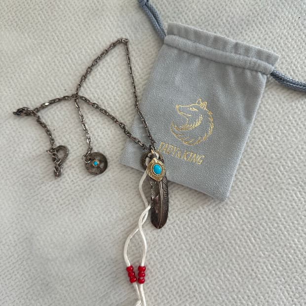 타디킹 특대 금줄 터키 페더 50cm 목걸이 tady&king