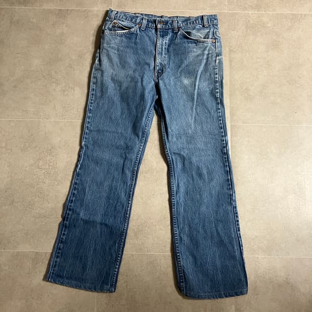 80s 리바이스 517 오렌지탭 부츠컷 데님팬츠