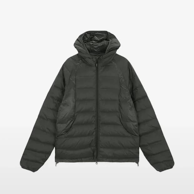 마뗑킴 경량패딩 카키 s
