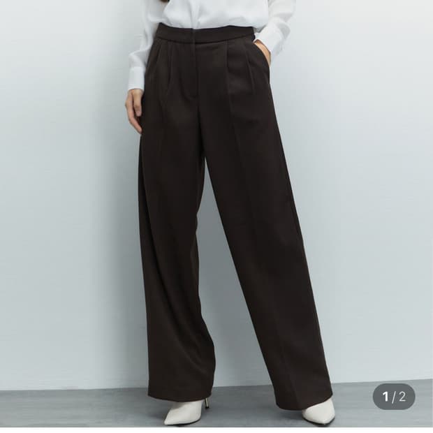 미쏘 와이드팬츠 24사이즈 블랙