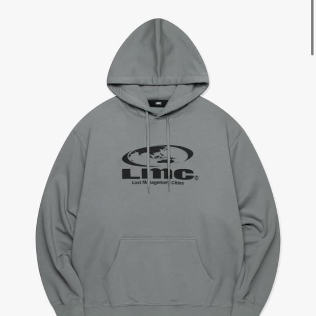 LMC OVAL GLOBE HOODIE GRAY