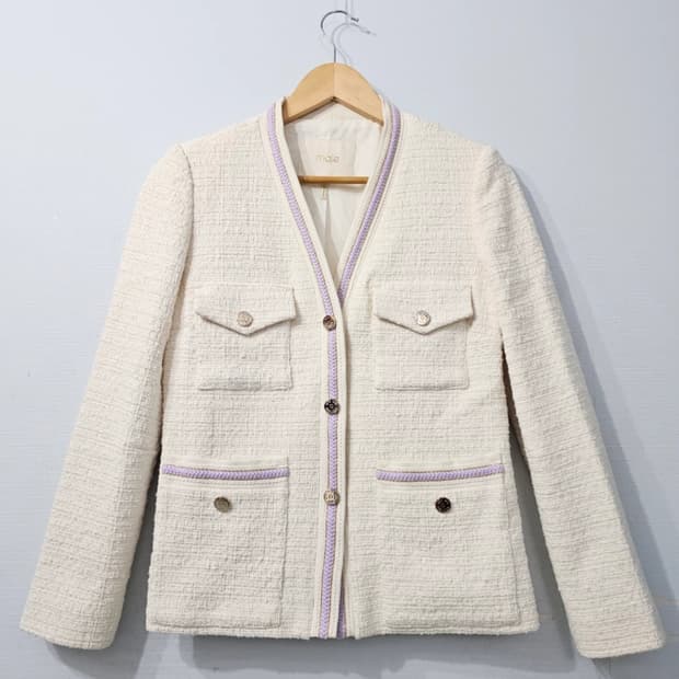 Maje 마쥬 비보사 트위드 자켓 아이보리 ~66