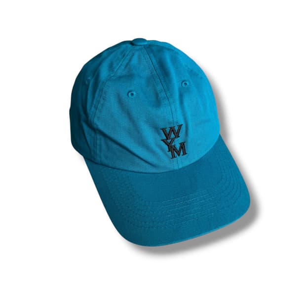우영미 블루 로고 캡