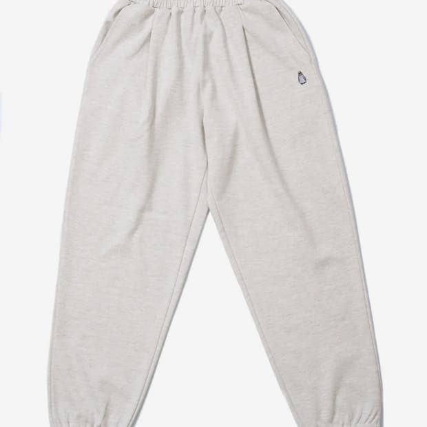 원턱 와이드 스웨트 조거팬츠 오트밀