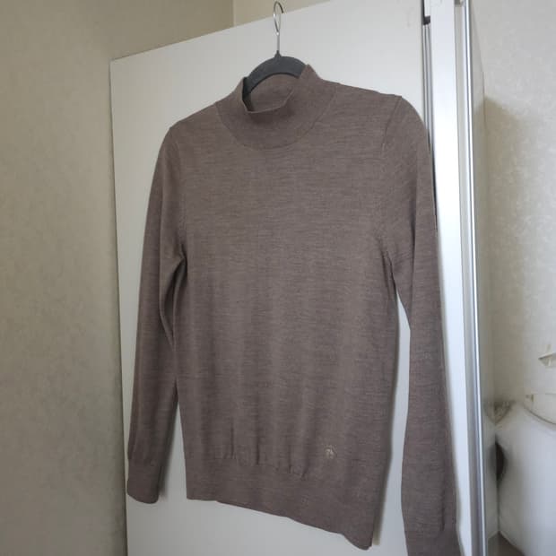 브룩스브라더스 울100% 하이넥 니트