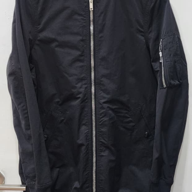 릭오웬스 블랙 봄버자켓 롱 3사이즈