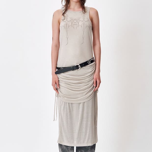 메아 드래곤 레이어드 롱 드레스