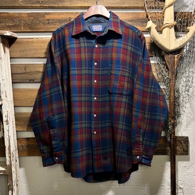 [L]펜들턴 Made in USA 타탄체크 버진 울 셔츠