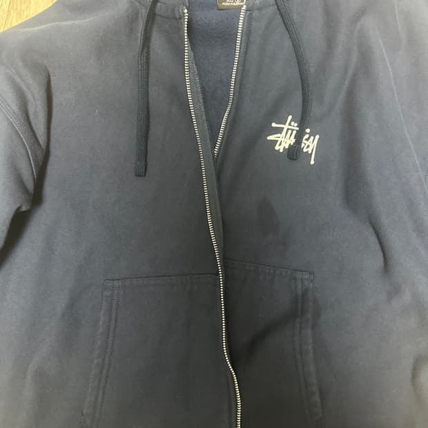 스투시 베이직 로고 후드집업