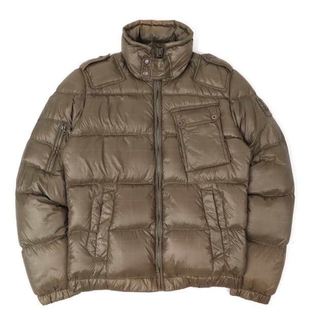 디젤 바이커 푸퍼 자켓 카키 S