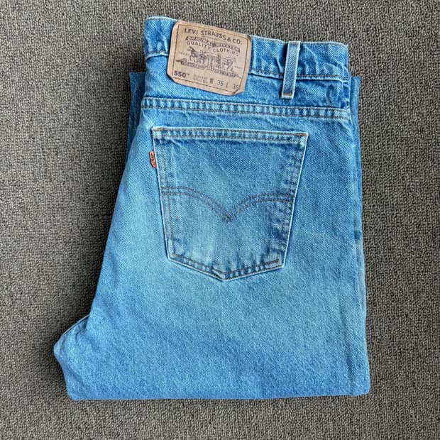 90s Levis 오렌지탭 550 리바이스 릴렉스 테이퍼트 데님팬트