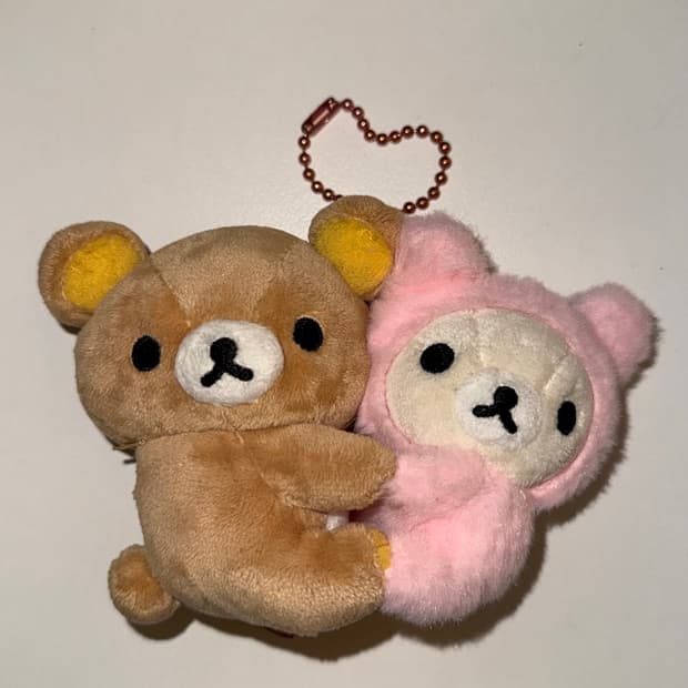 고전 코리락쿠마 껴안는 키링 인형