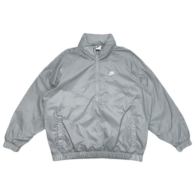 NIKE NSW 윈드러너 언라인드 우븐 아노락 자켓 스모크 그레이 XXL