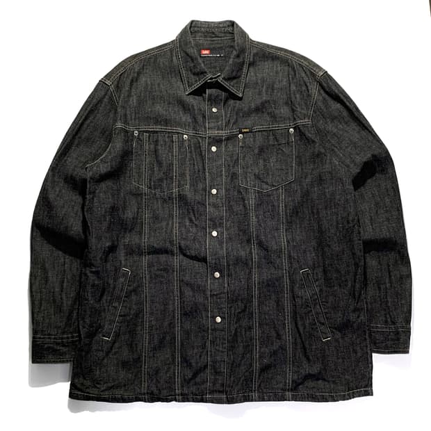 리 데님 셔츠 자켓