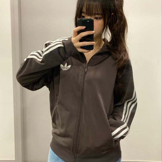 아디다스 초코 브라운 구파 파이어버드 져지 트랙 자켓