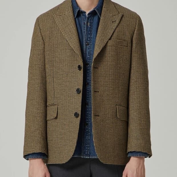 커스텀멜로우 하운드투스 자켓 105