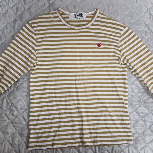 꼼데가르송 플레이 스트라이프 긴팔