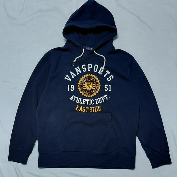 [M/남녀공용] VANSPORTS 반스포츠 빈티지 그래픽 후드티