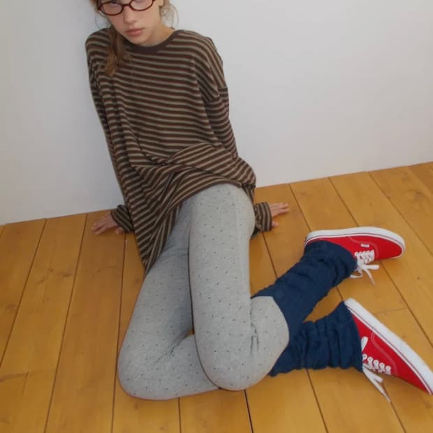 펀프롬펀 Leggings With Leg Warmers, Grey