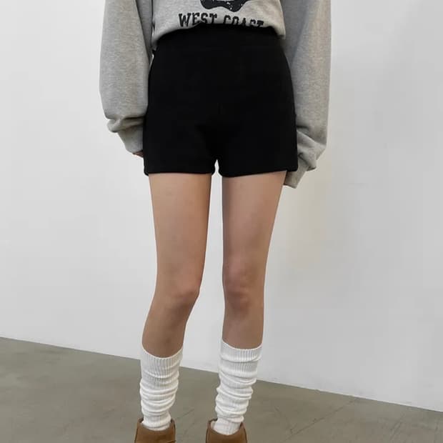 블랙업 밴딩 숏팬츠 블랙 S