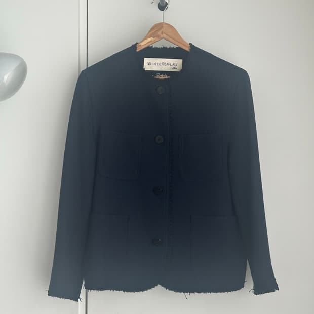 비아플레인 트위드 자켓 