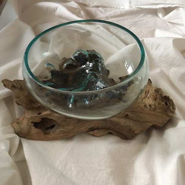 wood glass object 001