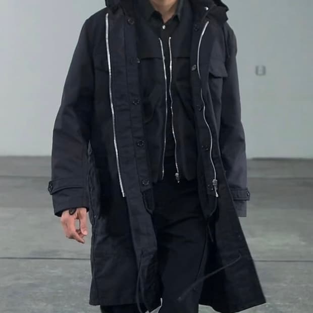 90‘s helmut lang military parka