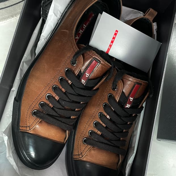 1999‘s Prada Sport Brown Leather Lace Up