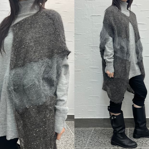 cape knit cardigan