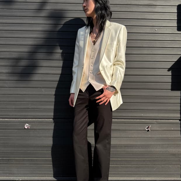 Black Wide Flare Slacks