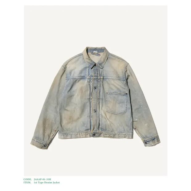 A.Presse 24AW 1st denim jacket bleach 48